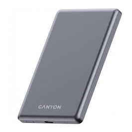 Canyon CPB500B Powerbank onPower - Batería Externa 5000 mAh Slim con Magsafe - Negro