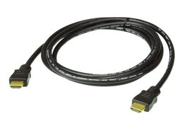 Aten 2L-7D01H Cable HDMI True 4K Alta Velocidad con Ethernet 1m Negro Chapado Oro Conectores Macho