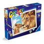 Ravensburger 23976 Creart Serie D Classic Kit Pintar por Números Cuadro León y Cachorro | Fácil y Divertido +9 Años