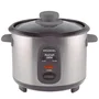 Grunkel RC-06L Arrocera Eléctrica 0.6L / 300W con Función Mantener Caliente, Tapa de Cristal y Recubrimiento Antiadherente - Acero Inoxidable