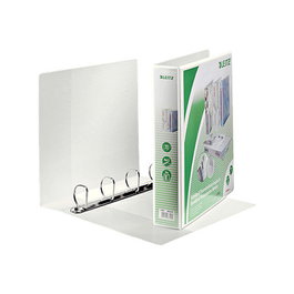 LEITZ Libro de presentación de 4 anillos DIN A4, 6,3 cm, blanco