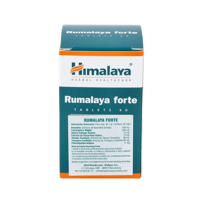 HIMALAYA Rumalaya Forte 60 Cápsulas - Suplemento Ayurvédico para el Bienestar Articular