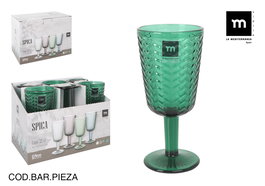 La Mediterranea Copa Spica 320 cc Verde Ø8x17.5 cm (36 Unidades)