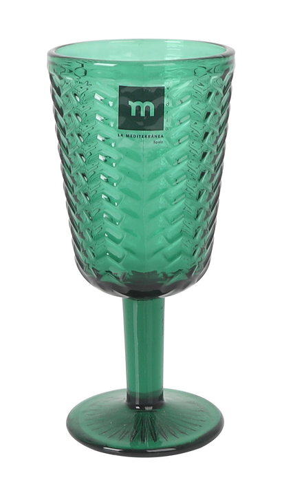 La Mediterranea Copa Spica 320 cc Verde Ø8x17.5 cm (36 Unidades)