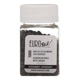 EuroStil Anillas para Extensiones Capilares - Castaño Oscuro - 1000 unidades (02868)