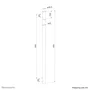 Neomounts ACL25-500BL Columna de Extensión para Soporte de Techo Negro
