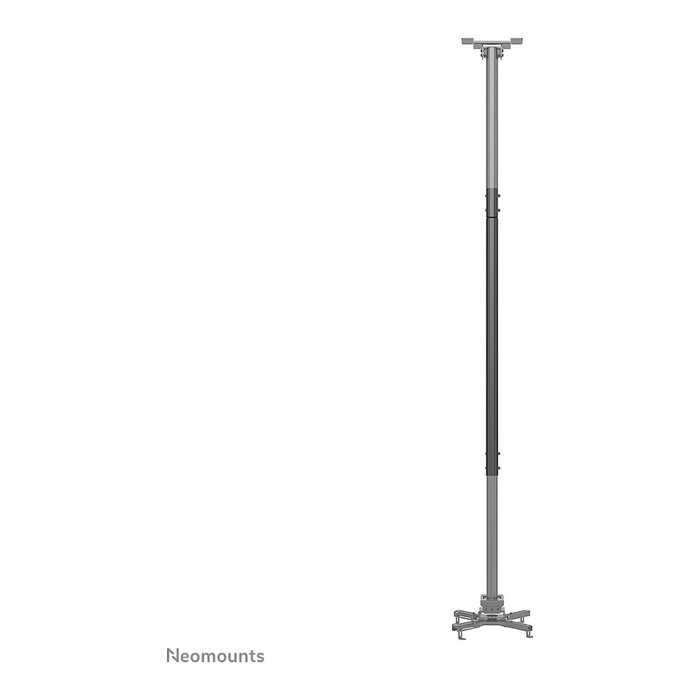Neomounts ACL25-500BL Tubo de extensión para montaje de proyectores en techo, columna extensible negra de acero (0-890 mm), compatibilidad CL25-540BL1 y CL25-550BL1