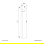 Neomounts ACL25-500BL Tubo de extensión para montaje de proyectores en techo, columna extensible negra de acero (0-890 mm), compatibilidad CL25-540BL1 y CL25-550BL1