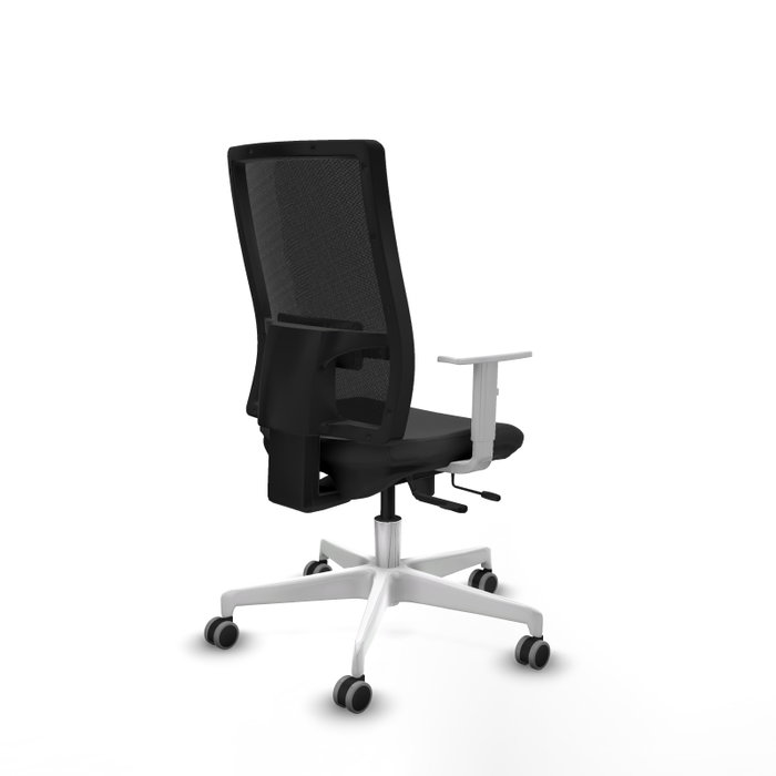 PIQUERAS Y CRESPO Silla de oficina Horna con mecanismo Sincro/Traslack, Gris oscuro y Negro