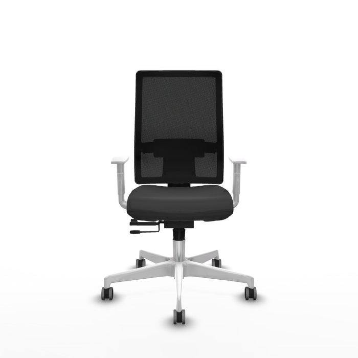 PIQUERAS Y CRESPO Silla de oficina Horna con mecanismo Sincro/Traslack, Gris oscuro y Negro
