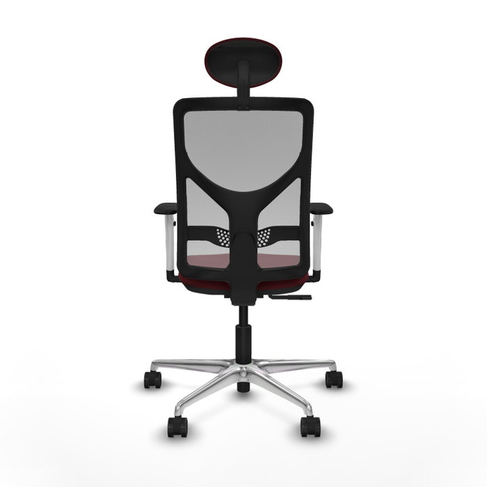 PIQUERAS Y CRESPO Silla de oficina Motilla con mecanismo Sincro, Granate y Gris PIQUERAS Y CRESPO Silla de oficina Motilla con mecanismo Sincro, Granate y Gris