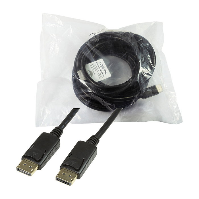 LogiLink Cable DisplayPort 1.2 10m Negro LogiLink Cable DisplayPort 1.2 10m Negro