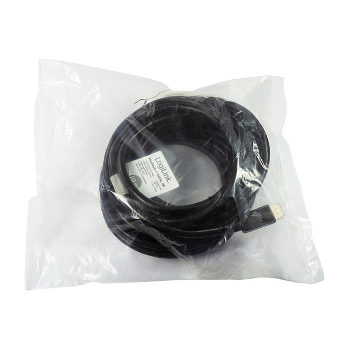 LogiLink Cable DisplayPort de 10m negro (DPort a DPort) Slave/Slave