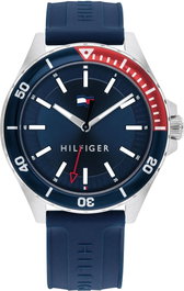 Tommy Hilfiger 1792009 con correa azul y caja gris