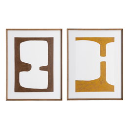 Cuadro Pintura Abstracto 2/M 81 X 103 cm (Set de 2)