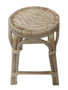 DKD Home Decor Taburete Balines Mimbre y Ratan Natural 37 x 49.5 x 37 cm