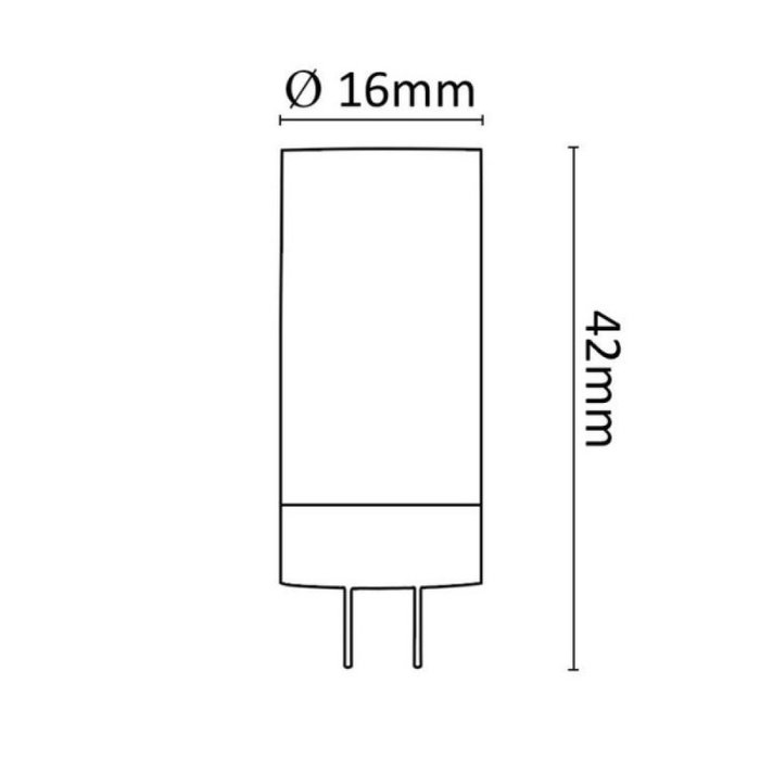 Asalite Bombilla LED G4 2W 220Lm 3000K IP20 [ASAL-0097 Asalite Bombilla LED G4 2W 220Lm 3000K IP20 [ASAL-0097