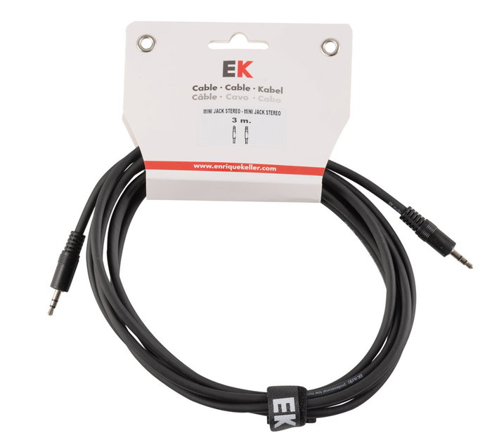 Cable Ek Audio Mini Jack Stereo - Mini Jack Stereo 3M Cable Ek Audio Mini Jack Stereo - Mini Jack Stereo 3M