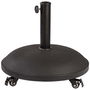 Color Baby Soporte de parasol cemento con ruedas 25 kg tubo 4,8 cm 50x34 cm Acero