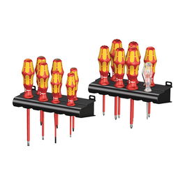 Wera 05105631001 Kraftform Big Pack 100 VDE Juego de Destornilladores con Aislamiento (14 Piezas, Phillips, Pozidriv, Torx)