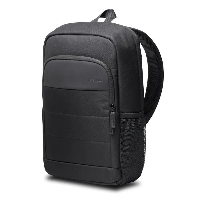 Kensington K60391WW Mochila para Portátil 14" Negro EQ - Compartimento Acolchado, Fabricada con Poliéster Reciclado PET de Botellas, Correas Transpirables, Ligera