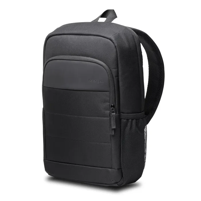 Kensington K60391WW Mochila para Portátil 14" Negro EQ - Compartimento Acolchado, Fabricada con Poliéster Reciclado PET de Botellas, Correas Transpirables, Ligera