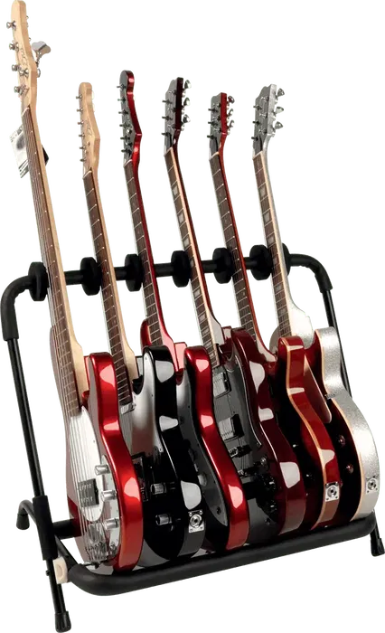 Quiklok Soporte Guitarra Universal Suelo Pack 6 Unidades Negro Acero Plegable 2.60 kg