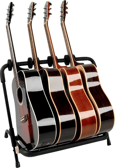Quiklok Soporte Guitarra Universal Suelo Pack 6 Unidades Negro Acero Plegable 2.60 kg