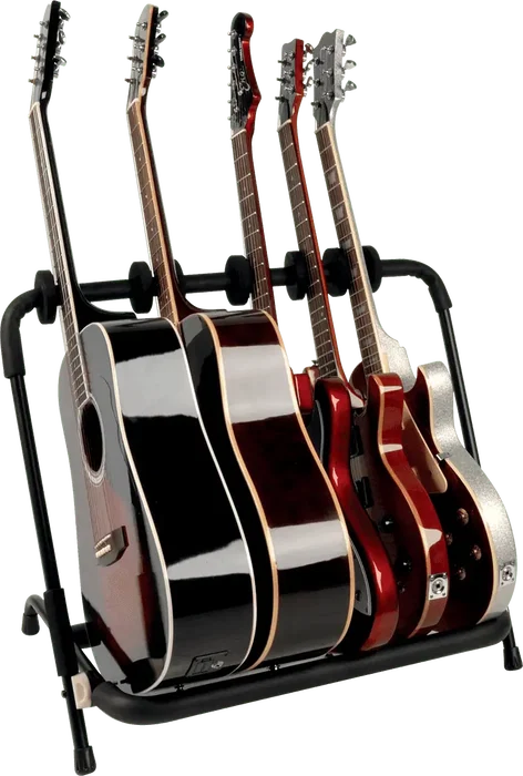 Quiklok Soporte Guitarra Universal Suelo Pack 6 Unidades Negro Acero Plegable 2.60 kg