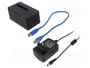 LOGILINK Estación de acoplamiento USB 3.0 y USB 2.0, negro