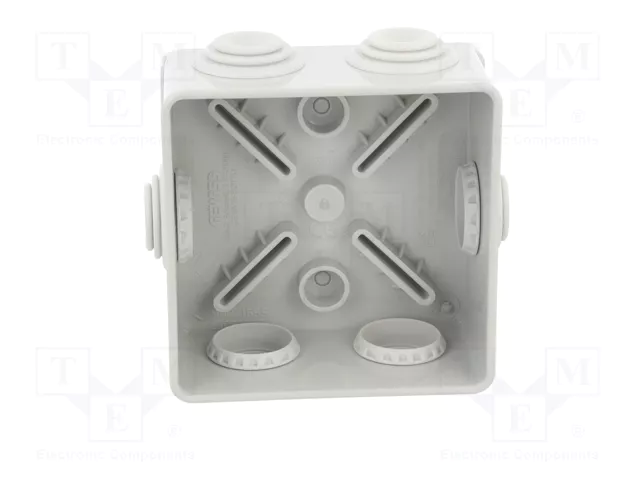 GEWISS Caja de conexiones 44 CE gris con diafragmas de membranas
