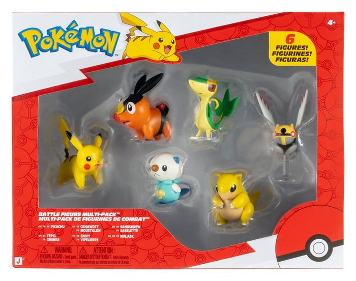Jazwares Pokémon Battle Figure Figuras 6-Pack Jazwares Pokémon Battle Figure Figuras 6-Pack