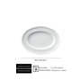 Langenthal Fuente Oval Barroco - Fuente de porcelana ovalada para vajilla, 29x22 cm (Set de 6)