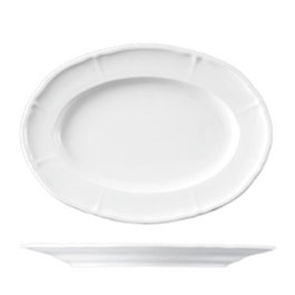 Langenthal Fuente Oval Barroco - Fuente de porcelana ovalada para vajilla, 29x22 cm (Set de 6)