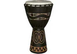 TANGA Djembe 8" Decorado Con Motivos Africanos Tanga