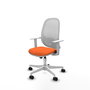 PIQUERAS Y CRESPO Silla de oficina Cilanco Naranja y Blanco