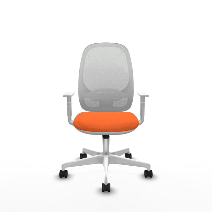 PIQUERAS Y CRESPO Silla de oficina Cilanco Naranja y Blanco PIQUERAS Y CRESPO Silla de oficina Cilanco Naranja y Blanco