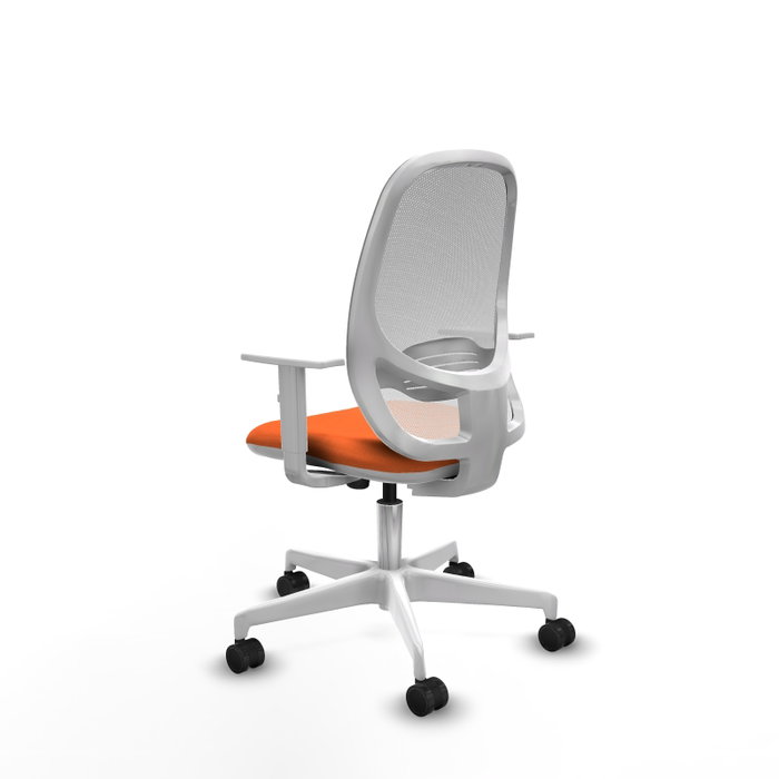 PIQUERAS Y CRESPO Silla de oficina Cilanco Naranja y Blanco PIQUERAS Y CRESPO Silla de oficina Cilanco Naranja y Blanco