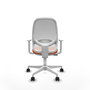 PIQUERAS Y CRESPO Silla de oficina Cilanco Naranja y Blanco