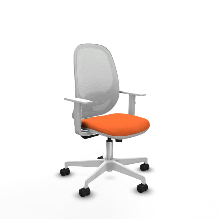 PIQUERAS Y CRESPO Silla de oficina Cilanco Naranja y Blanco PIQUERAS Y CRESPO Silla de oficina Cilanco Naranja y Blanco