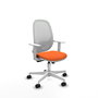 PIQUERAS Y CRESPO Silla de oficina Cilanco Naranja y Blanco