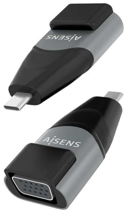 Aisens Adaptador USB-C a VGA Aluminio Gris A109-0863 Aisens Adaptador USB-C a VGA Aluminio Gris A109-0863