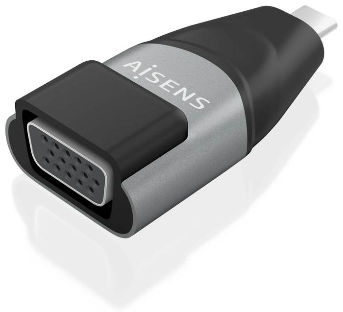 Aisens Adaptador USB-C a VGA Aluminio Gris A109-0863 Aisens Adaptador USB-C a VGA Aluminio Gris A109-0863