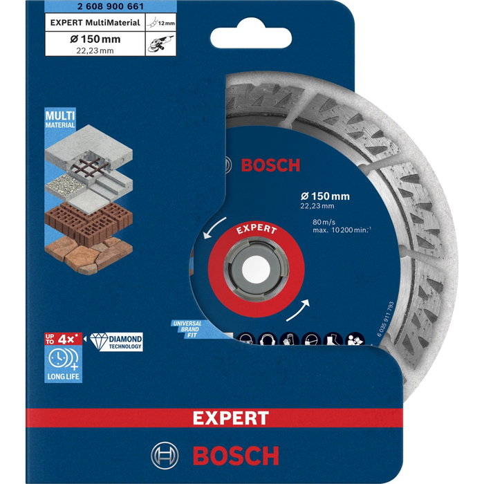 Bosch EXPERT Multi Material Diamant 150x22.23x2.4x12 Bosch EXPERT Multi Material Diamant 150x22.23x2.4x12
