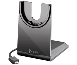 Poly Voyager USB-C Charging Stand Soporte de Recarga Compatible con Auriculares Voyager Focus 2 y 4300 Negro