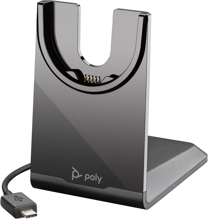 Poly Voyager USB-C Charging Stand Soporte de Recarga Compatible con Auriculares Voyager Focus 2 y 4300 Negro