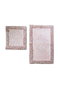 Mijölnir Juego de Alfombrillas de Baño de Algodón 100%, Antibacterianas y Antideslizantes, 50x60 cm y 60x100 cm, Lavables a Máquina, 1600 gr/m²