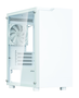 Zalman T4 PLUS Mini Tower Blanco PC Gaming con Ventana Lateral Iluminada y Filtro Anti-polvo