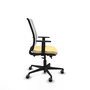 PIQUERAS Y CRESPO Silla de oficina Haches con mecanismo Sincro/Traslack, Crema y Blanco