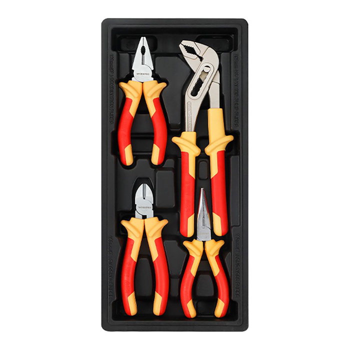 Workpro Juego de 4 Alicates Aislados 1000 V Workpro Juego de 4 Alicates Aislados 1000 V